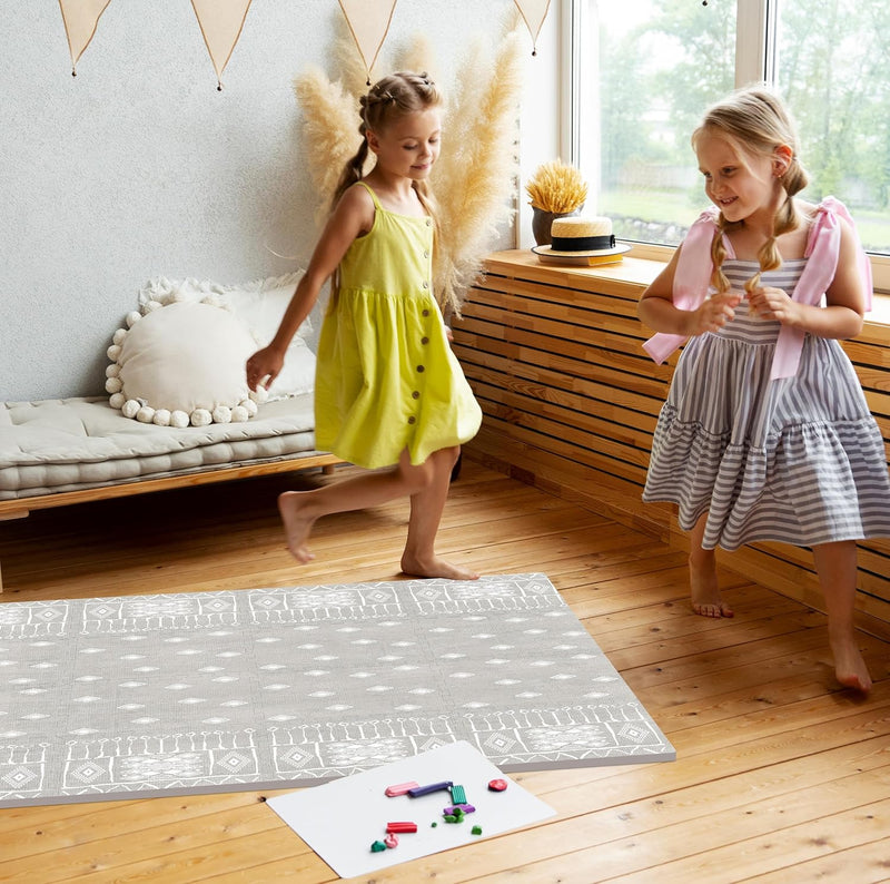 Premium Soft Foam Play Mat for Baby, 170x122 cm, Easy to Clean - The Perfect Modern Foam Playmat Fits Nicely with Your Kids Playroom Or Home Decor 1.2 cm Thickness