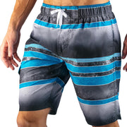 mens Pismo Swim Trunks (Regular & Extended Sizes) Swim Trunks - Mileage Black/Aqua