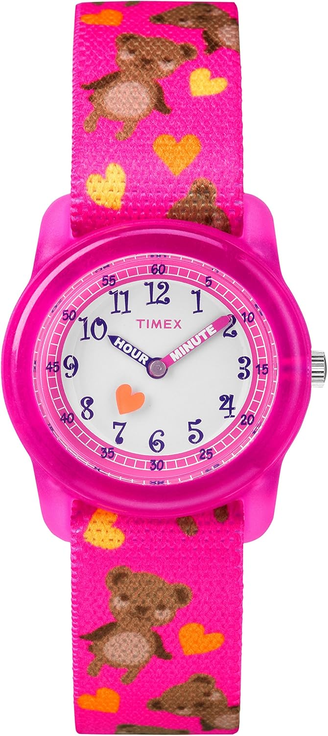Timex Girls Time Machines Analog Elastic Fabric Strap Watch