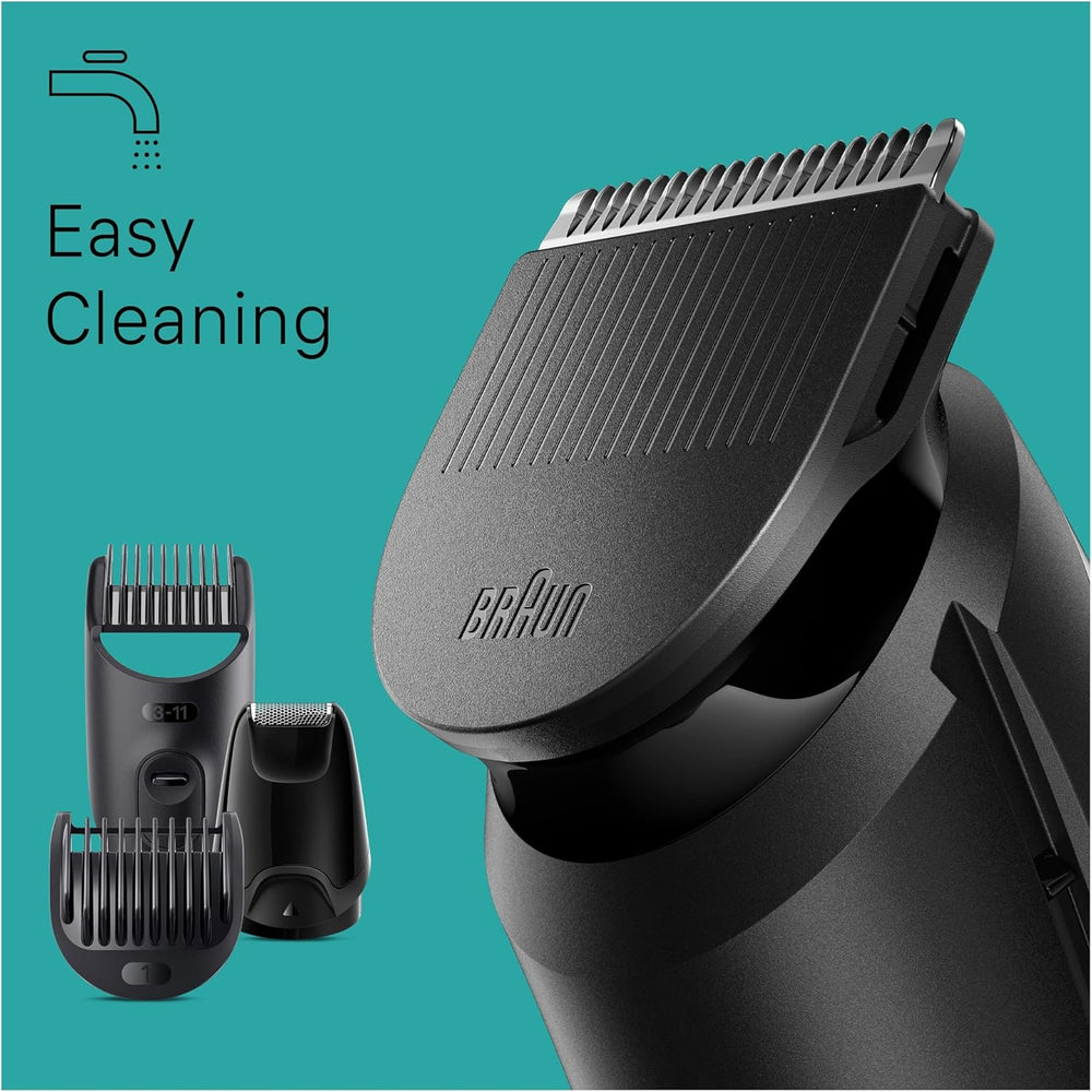 Braun All-In-One Style Kit Series 3 SK3400, 4-in1 Face & Head Trimming Kit, Ultra Sharp Blade, Rechargeable 50 Mins Cordless Runtime - Black