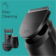 Braun All-In-One Style Kit Series 3 SK3400, 4-in1 Face & Head Trimming Kit, Ultra Sharp Blade, Rechargeable 50 Mins Cordless Runtime - Black