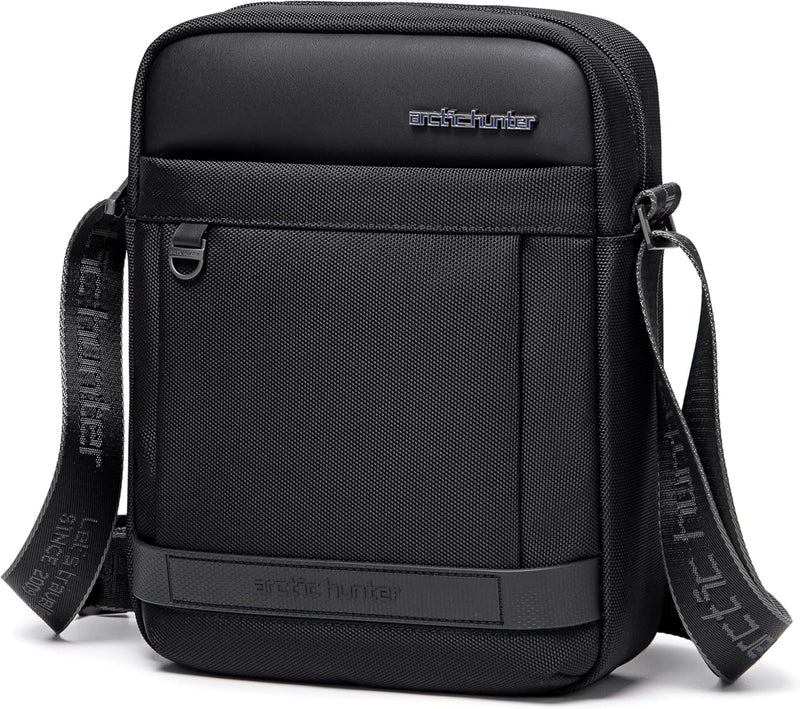 Arctic Hunter Sling Bag for Men Water Resistant Anti-Theft Crossbody Daypack Bag for Travel Office Business, K000162 - Black