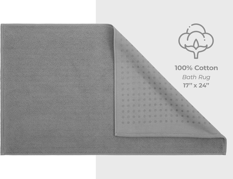 American Soft Linen GMSD 6-Piece 100% Turkish Genuine Cotton Premium & Luxury Towel Set for Bathroom & Kitchen, 2 Bath Towels, 2 Hand Towels & 2 Washcloths [Worth $72.95] - Rockridge Grey