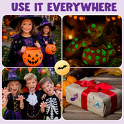 JOYIN 300+ Assorted Halloween Temporary Tattoos including Glow in the Dark Tattoos for Kids Halloween Trick or Treat Party Supplies, Class Hang out Give away Treat