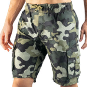 mens Pismo Swim Trunks (Regular & Extended Sizes) Swim Trunks - Green Army Camouflage