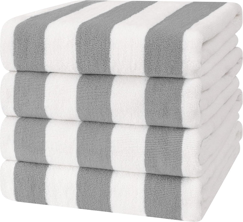 Cotton Paradise Hotel & Spa Quality, Absorbent and Soft Decorative Kitchen and Bathroom Sets, 6 Piece Turkish Towel Set, Includes 2 Bath Towels, 2 Hand Towels, 2 Washcloths, Charcoal Grey
