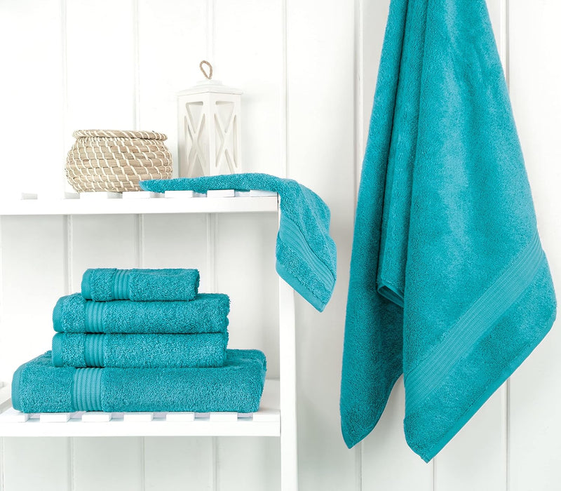 Cotton Paradise Hotel & Spa Quality, Absorbent and Soft Decorative Kitchen and Bathroom Sets, 6 Piece Turkish Towel Set, Includes 2 Bath Towels, 2 Hand Towels, 2 Washcloths, Charcoal Grey