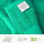 Infinitee Xclusives Premium Bath Towels Set - [Pack of 8] 100% Cotton Highly Absorbent 2 Bath Towels, 2 Hand Towels and 4 Washcloths - Hotel & Spa Quality Bath Towels for Bathroom (Shadow Grey)