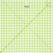 Omnigrid Non-Slip Ruler, 5" Square Sewing and Quilting Supplies - Square 20-Â½" x 20-Â½"