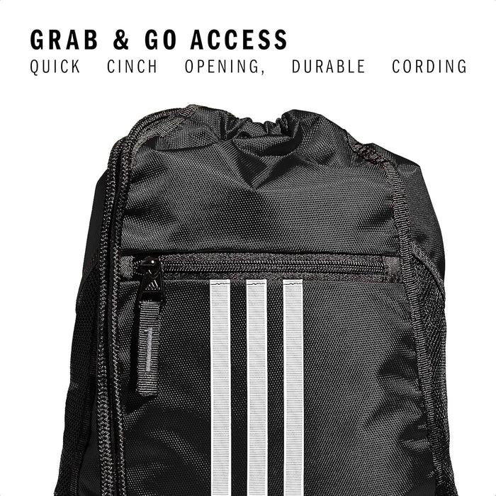 adidas Alliance Sackpack Drawstring Backpack Gym Bag