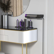 Storage Holder for Dyson Airwrap Curling Iron New Complete, Metal Wall Mount for Dyson Air Wrap Accessories Organizer with Non-Slip Silicone Pad for Bathroom Bedroom Hair Salon Barbershop