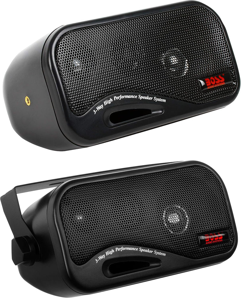 BOSS Audio Systems AVA6200 Enclosed Speaker System - 3-Way, 200 Watts Max Power Per Pair - contemporary