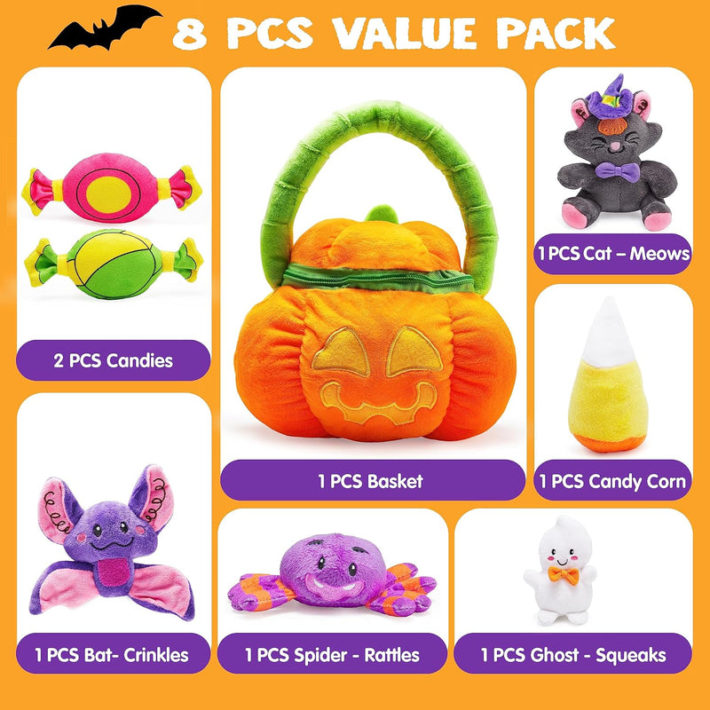 Baby's My First Pumpkin Halloween Playset for Halloween theme decoration, school classroom supply, party favor supplies, Goodie Bags stuffers fillers, toy and prizes, teacher treats, gifts and more