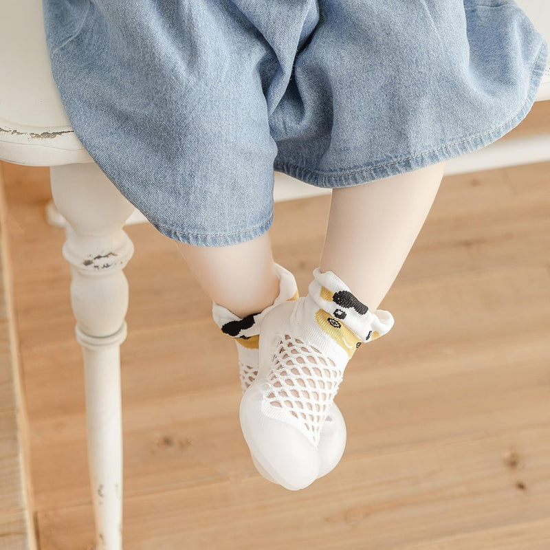 Baby Toddler Non-Skid Sock Shoes Indoor Slipper Breathable Cotton Mesh Lightweight Sole Infant Boy Girls Kids Children