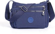 Crossbody Bags for Women Waterproof Tote Bag Casual Nylon Purse Handbag RFID Lightweight Messenger Bag - Dark Blue