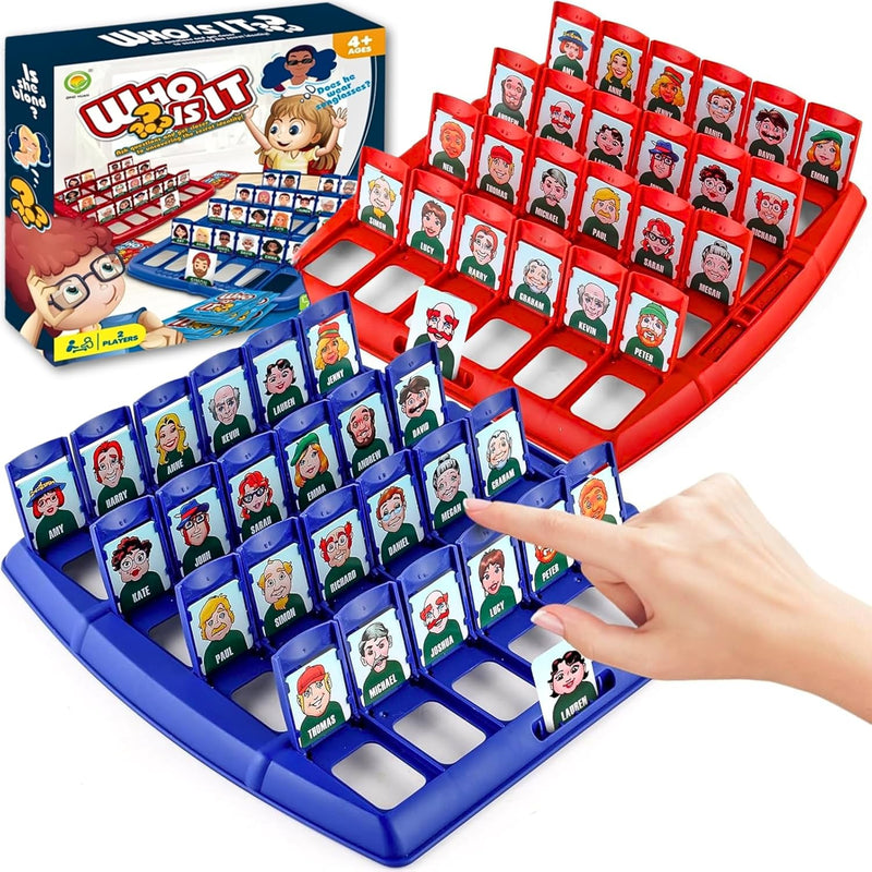 ARGT Guess Who? Classic Family Board Game – Fun Indoor Puzzle for Kids & Adults, 2-Player Desk Battle Game – Traditional Who Is It? Strategy Game, Perfect Party Gift for Boys & Girls Age 4+