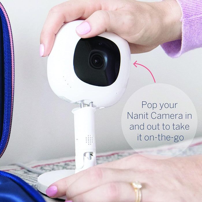 Nanit Pro Smart Baby Monitor & Wall Mount – Wi-Fi HD Video Camera, Sleep Coach and Breathing Motion Tracker, 2-Way Audio, Sound and Motion Alerts, Nightlight and Night Vision, Includes Breathing Band