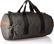Classic 30L Medium Water Resistant Travel Duffle Bag/Gym Bag/Sports Duffle for Men/Women (Grey-Black-Orange)