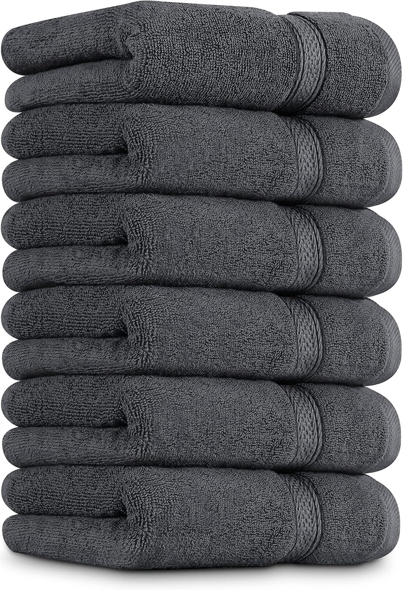 Utopia Towels - Premium Hand Towels - 100% Combed Ring Spun Cotton, Ultra Soft and Highly Absorbent, Extra Large Thick Hand towels 41 x 71 cm, Hotel & Spa Quality Hand Towels (6-Pack) (White)…