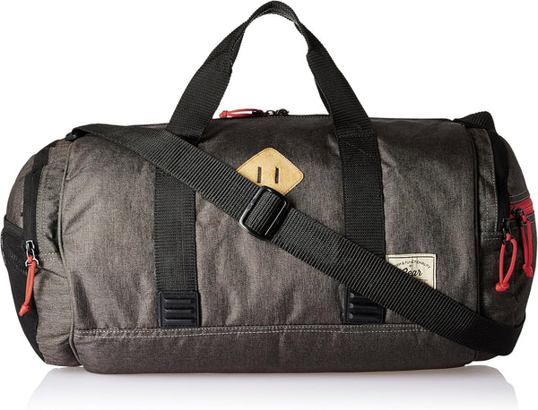 Classic 30L Medium Water Resistant Travel Duffle Bag/Gym Bag/Sports Duffle for Men/Women (Grey-Black-Orange)