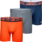 mens Nb3017-4 Performance 5 No Fly Boxer Briefs 4-Pack (pack of 4) - Pigment/Dynamite/Steel