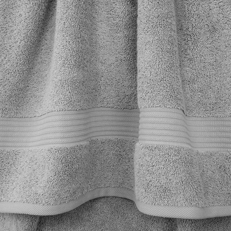 Cotton Paradise Hotel & Spa Quality, Absorbent and Soft Decorative Kitchen and Bathroom Sets, 6 Piece Turkish Towel Set, Includes 2 Bath Towels, 2 Hand Towels, 2 Washcloths, Charcoal Grey