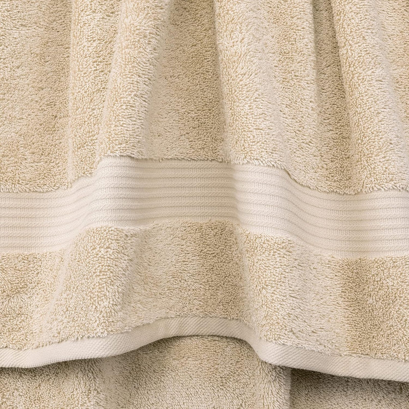 Cotton Paradise Hotel & Spa Quality, Absorbent and Soft Decorative Kitchen and Bathroom Sets, 6 Piece Turkish Towel Set, Includes 2 Bath Towels, 2 Hand Towels, 2 Washcloths, Charcoal Grey