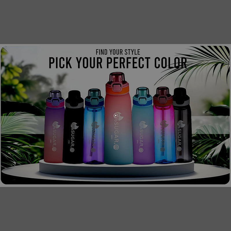 ArcShine??Air Up Water Bottle ??Air Up Bottle with 7 Flavored Pods Multi Colors, Fruit Scented Flavored Water Bottle for Kids, Sports and Travel 700 ml, Leak Proof (Gradient Pink & Sky Blue)