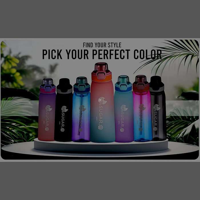 ArcShine??Air Up Water Bottle ??Air Up Bottle with 7 Flavored Pods Multi Colors, Fruit Scented Flavored Water Bottle for Kids, Sports and Travel 700 ml, Leak Proof (Gradient Pink & Sky Blue)
