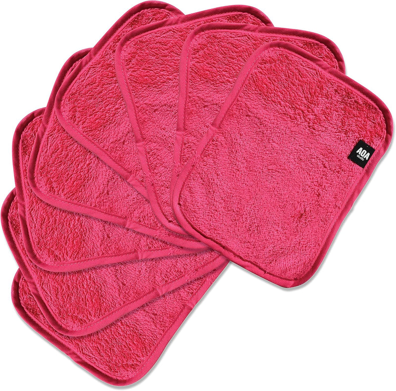 AOA Studio Microfiber Face Cloth Makeup Erase Remover Face Towels Reusable Microfiber Cleansing Towel Remove Makeup with Water7.8" X 6.2", All Skin type and Even Sensitive Skin (8 packs)