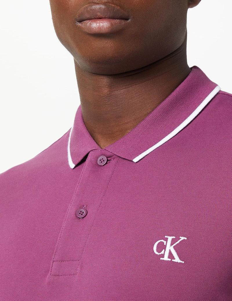 Calvin Klein Jeans Mens Tipping Slim Polo Polo Shirt